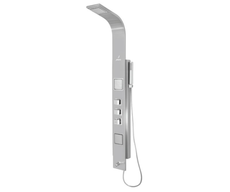 Shiny Stainless Steel Finish Bathroom Shower Panel